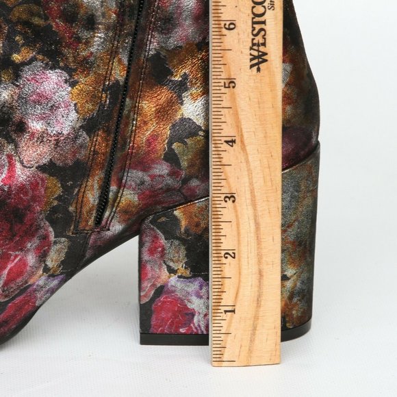 Kenneth Cole Reeve Floral High Heel Ankle Boot 11M - Picture 5 of 12